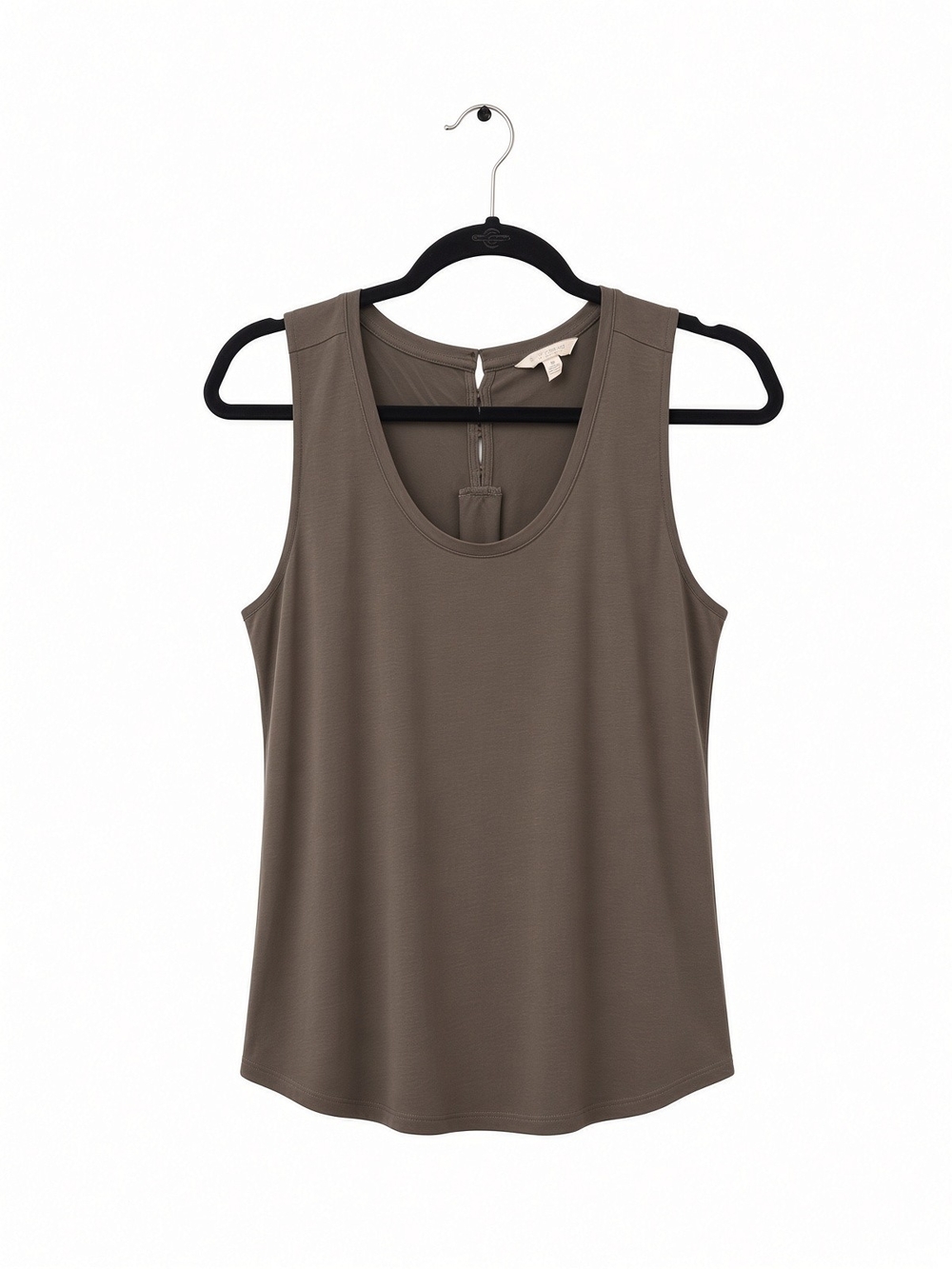 Lucky Brand Scoop Neck Tank Top - Taupe Brown
